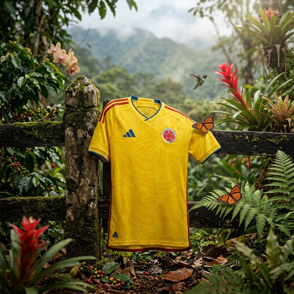 Camiseta oficial Selección Colombia vista frontal