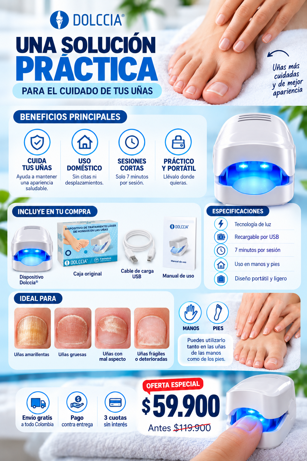 Recupera tus uñas con láser ⚡