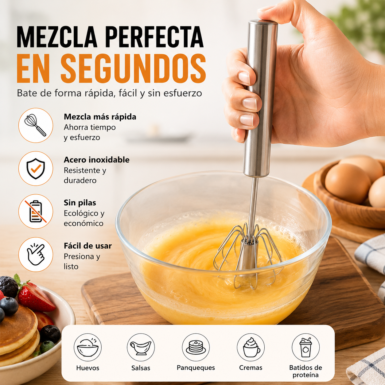 ¡Mezcla perfecta en segundos! ⚡