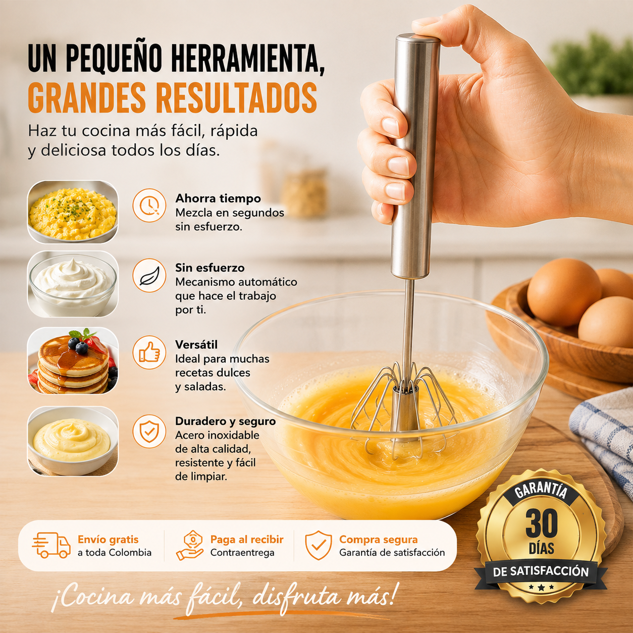 ¡Mezcla perfecta en segundos! ⚡